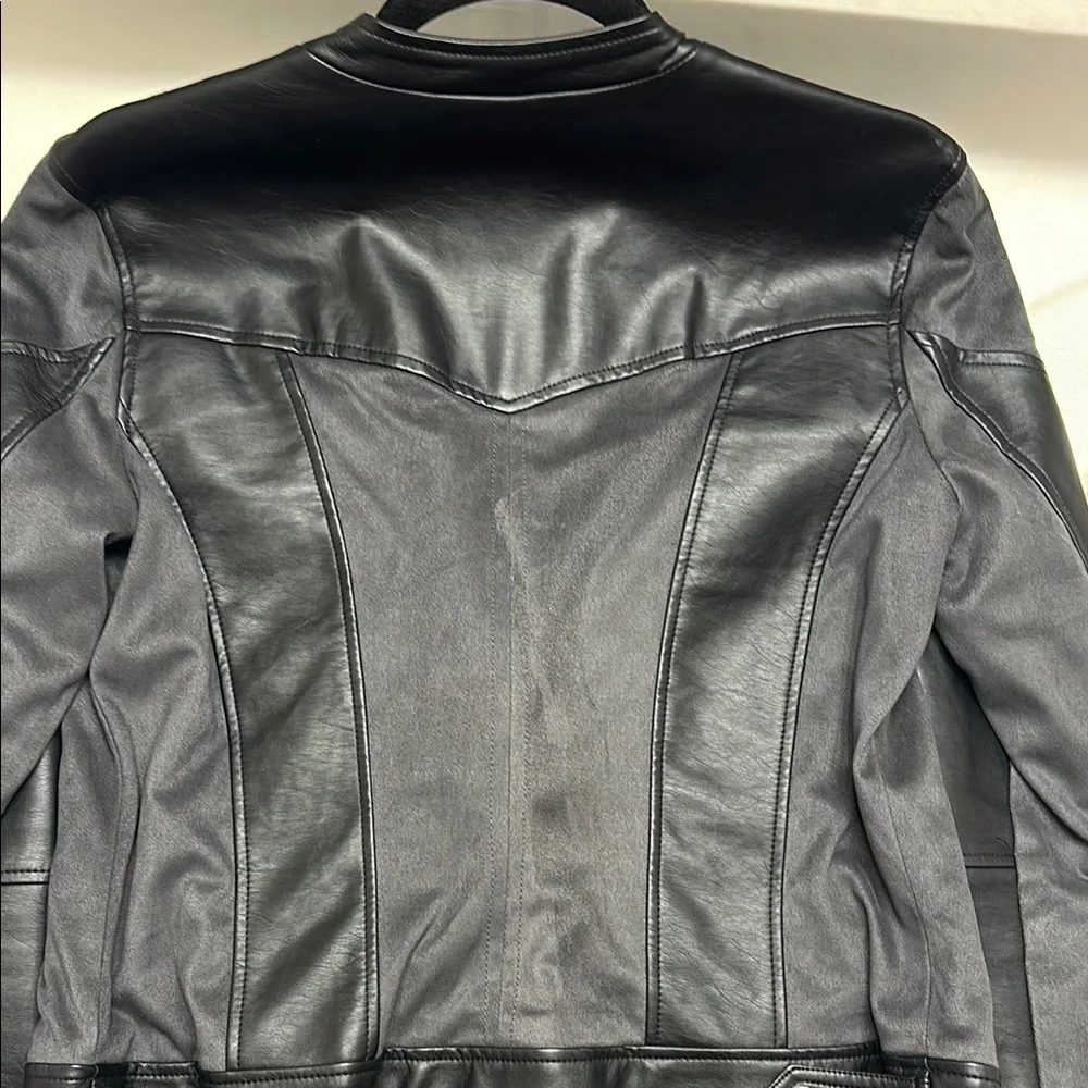 Kate & Mallory Black faux moto Leather Jacket - Picture 5 of 5